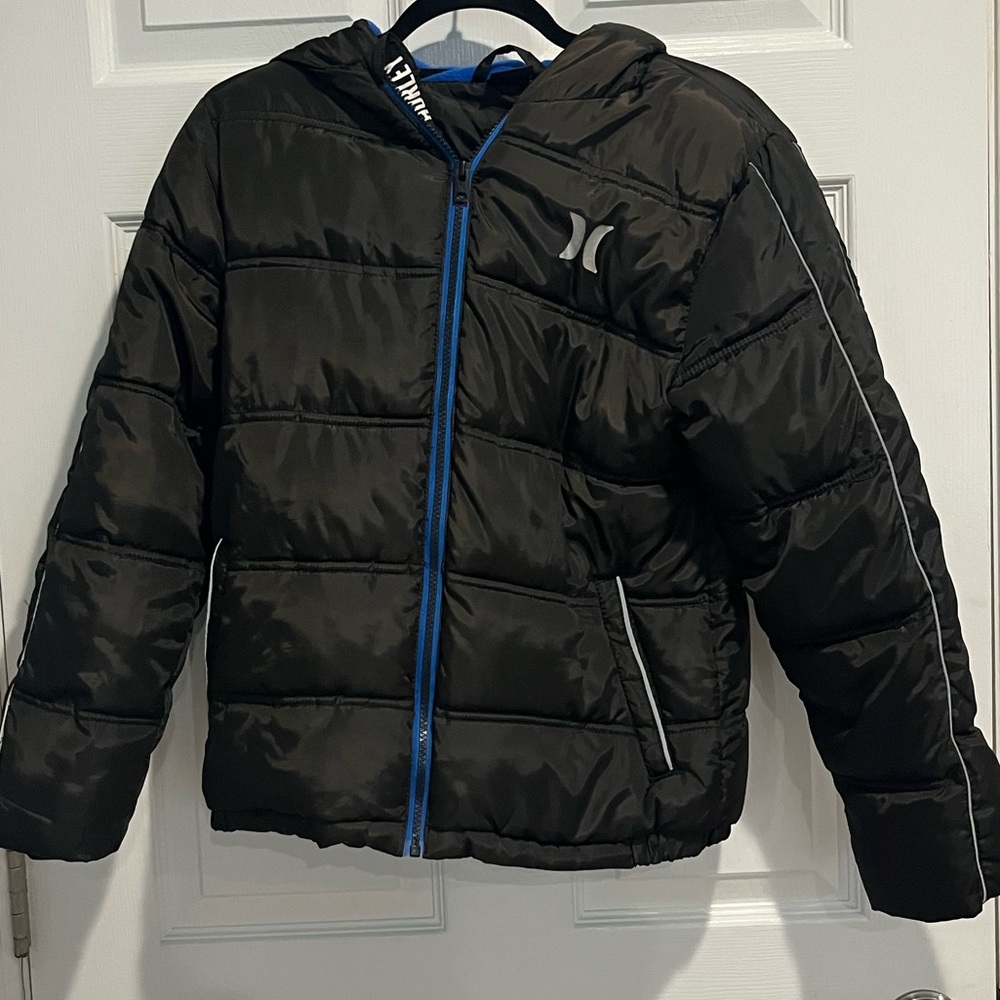Hurley Kids Black Puffer Jacket